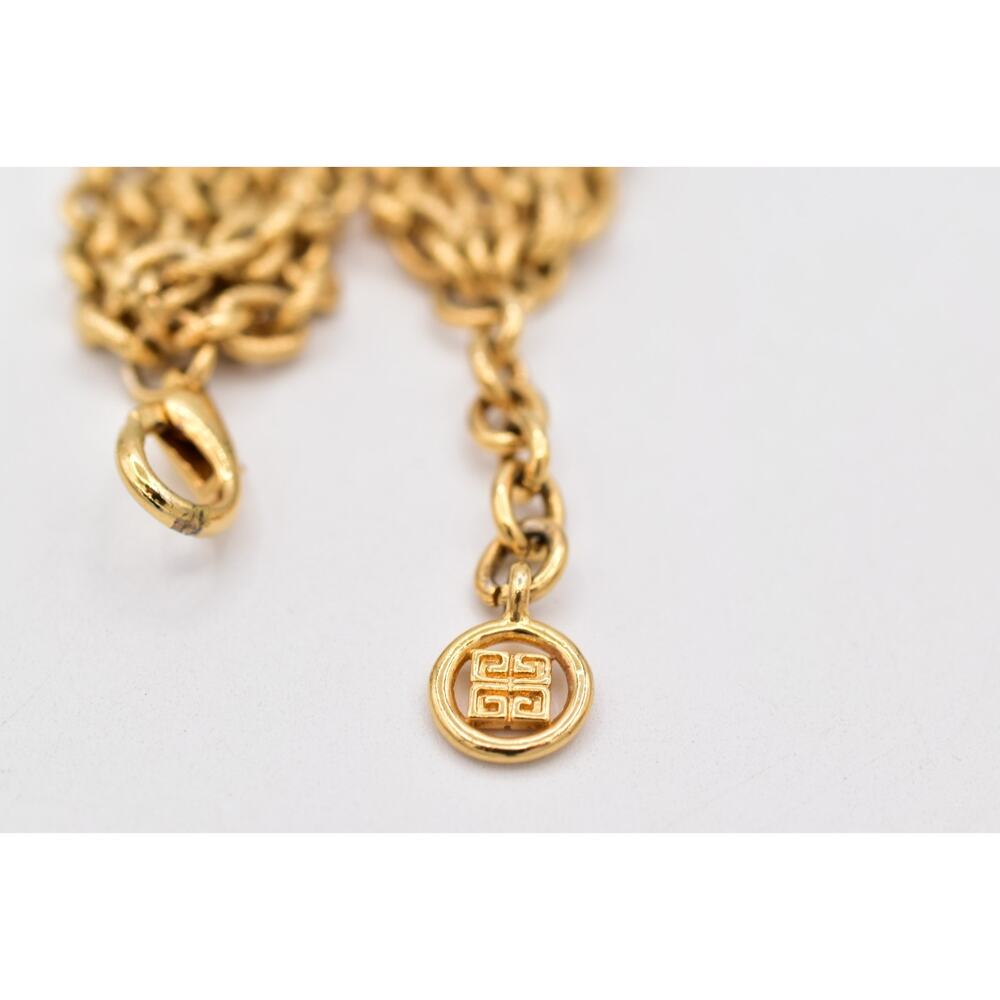 Givenchy Vintage Multi-Chain Bracelet Gold Textured Link Signed 1980s Bin2 - Picture 11 of 12